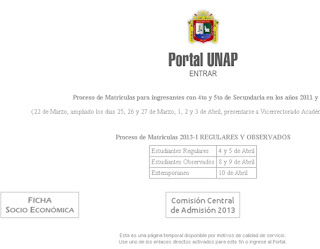 Ingresantes Examen UNA PUNO 2015 domingo 18 de Enero Modalidad Selección Ordinaria